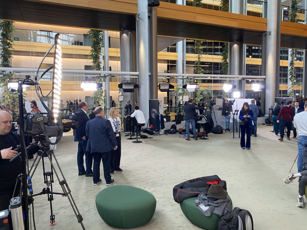 Press Corner im EU Parlament